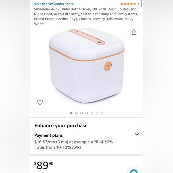 Smileader 4 in 1 Baby Bottle Dryer and Sterilizer - Picture 1 of 4